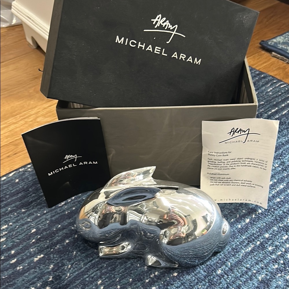 Michael Aram Silver Bunny Figurine